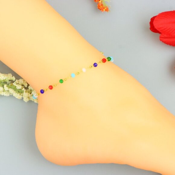 "Handmade Anklet – A Stylish Choice for Women, Thoughtful Gift Idea, EVCH1511 - Picture 5 of 10